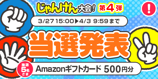 当選者発表,懸賞商品,Amazonギフトカード